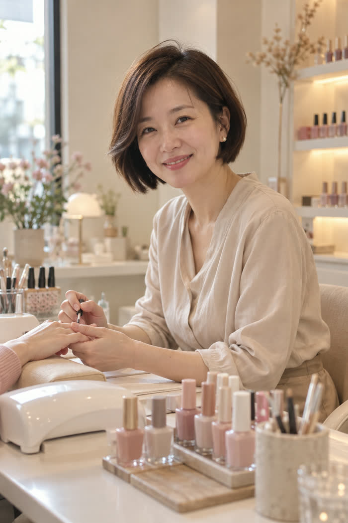 네일 실장 정미라 아티스트